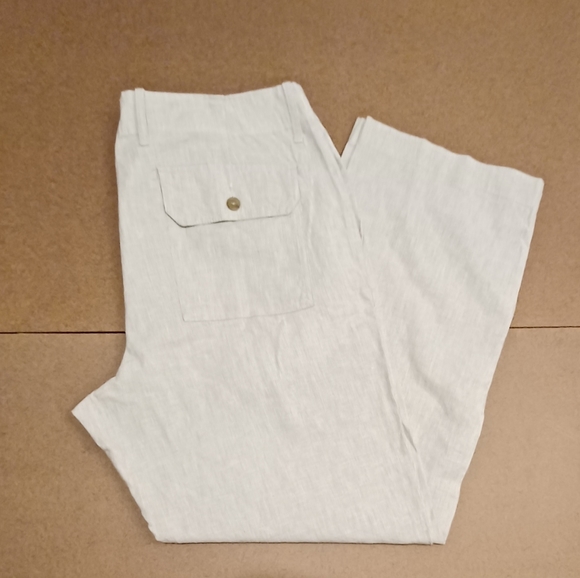 Banana Republic Mens Flat Front Linen Bend Pants 35/30 - Picture 3 of 4